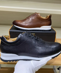 Luxurious Leather Casual Sneakers